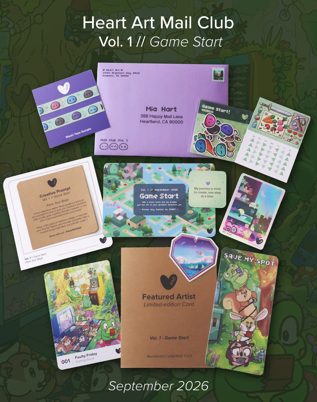 Volume 1 - September 2026 Mail Club - Game Start