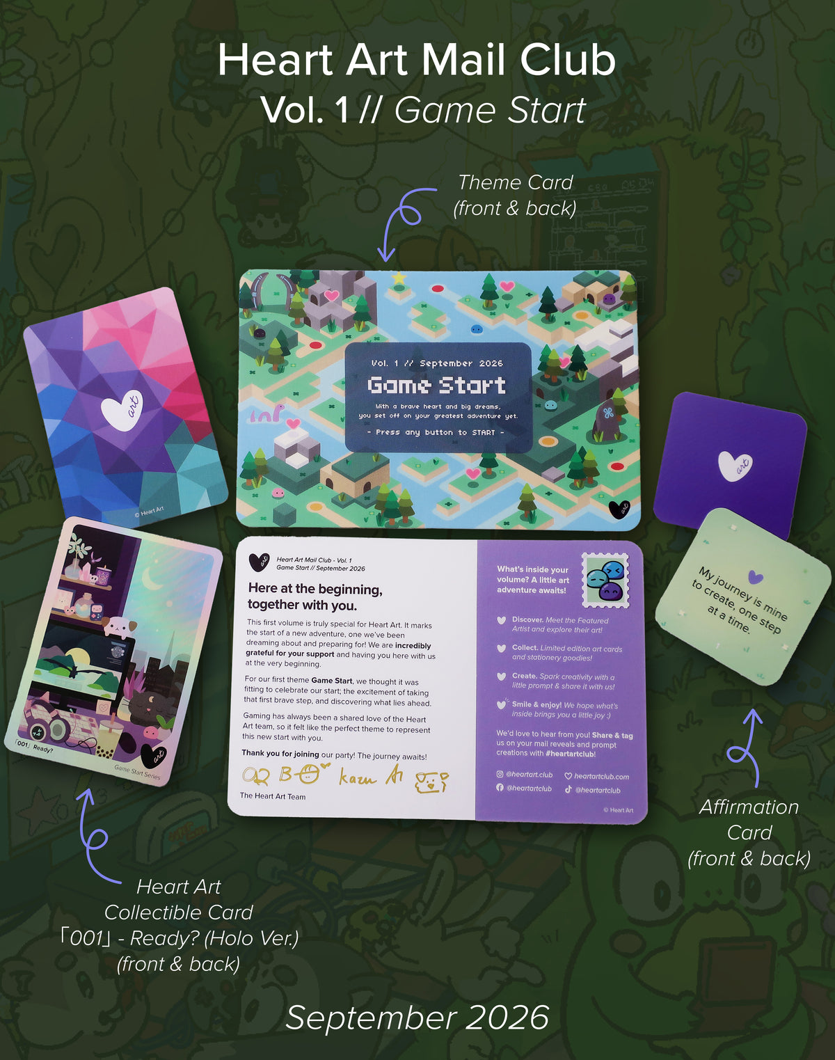 Volume 1 - September 2026 Mail Club - Game Start