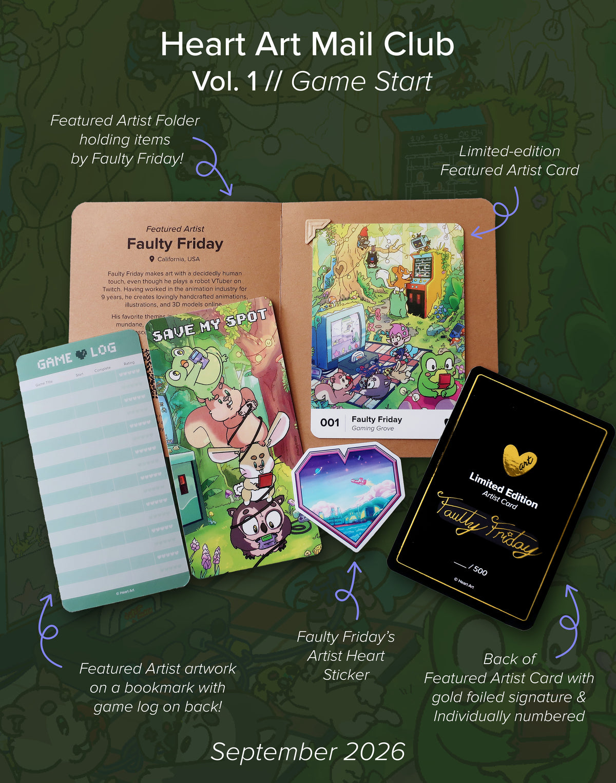 Volume 1 - September 2026 Mail Club - Game Start